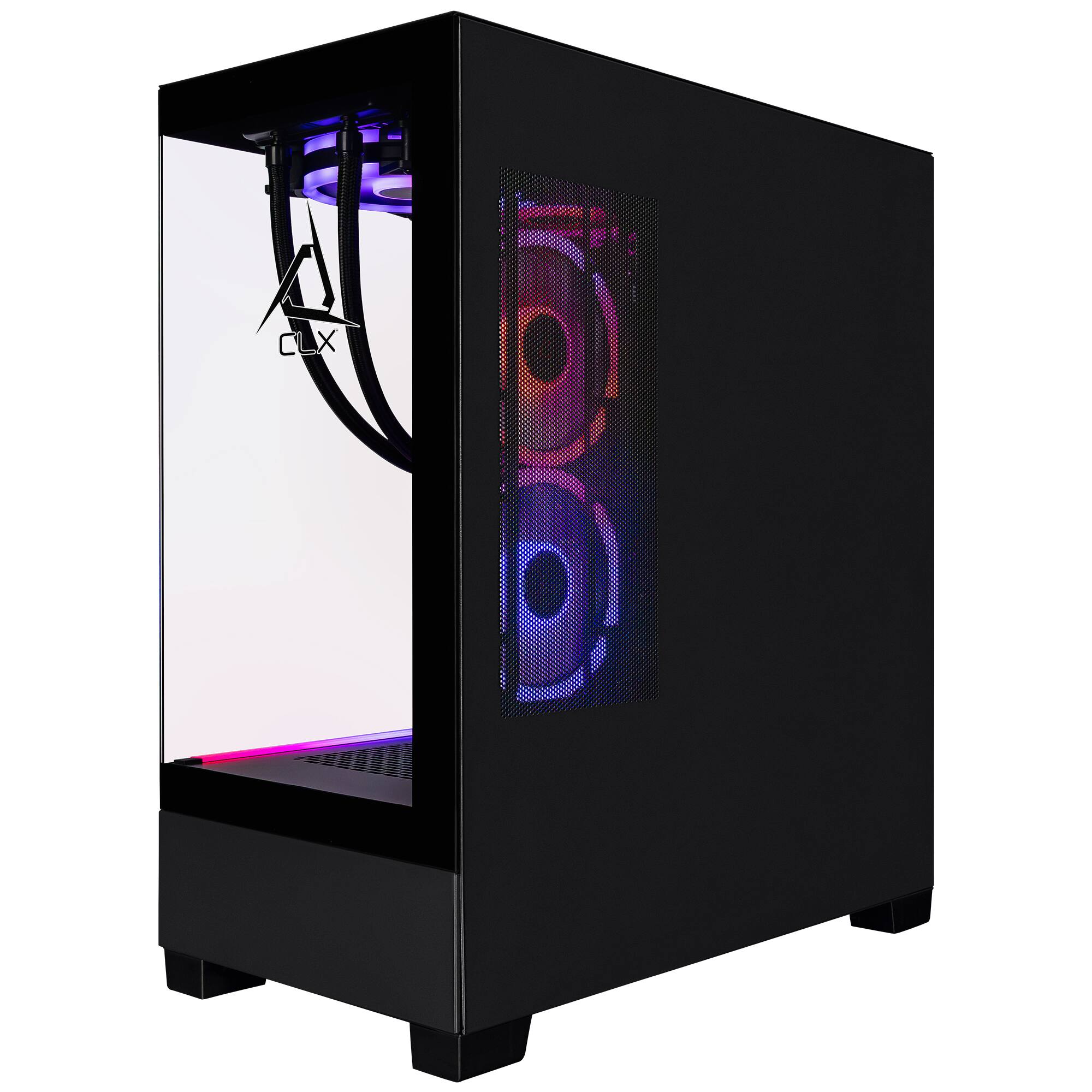 Back. CLX - SET Gaming Desktop - Intel Core i9 14900KF - 64GB DDR5 5600 Memory - GeForce RTX 5080 - 2TB NVMe M.2 SSD - 4TB HDD - Black.