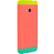 Right View. HTC - Double Dip Hard Shell Case for HTC One Smartphones - Atlantis, Bright Peach, Neon Lemon.