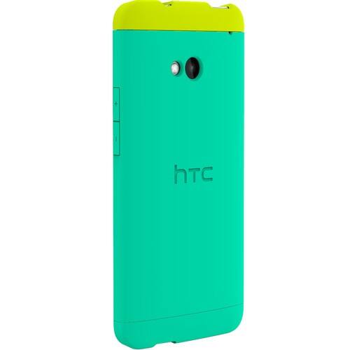 Front Standard. HTC - Double Dip Hard Shell Case for HTC One Smartphones - Atlantis, Neon Lemon.