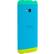 Right View. HTC - Double Dip Hard Shell Case for HTC One Smartphones - Atlantis, Neon Lemon, Pastel Blue.