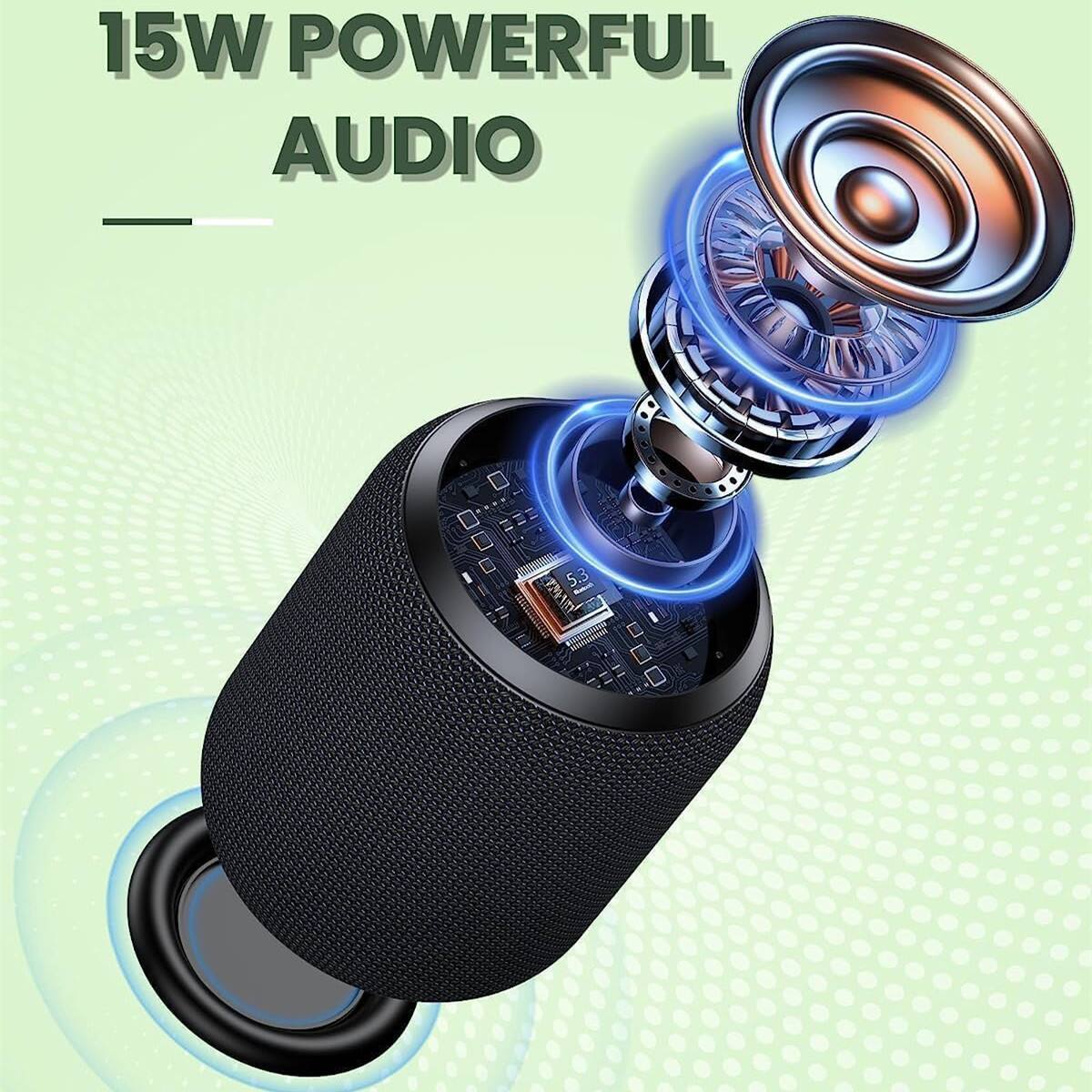 15W POWERFUL AUDIO