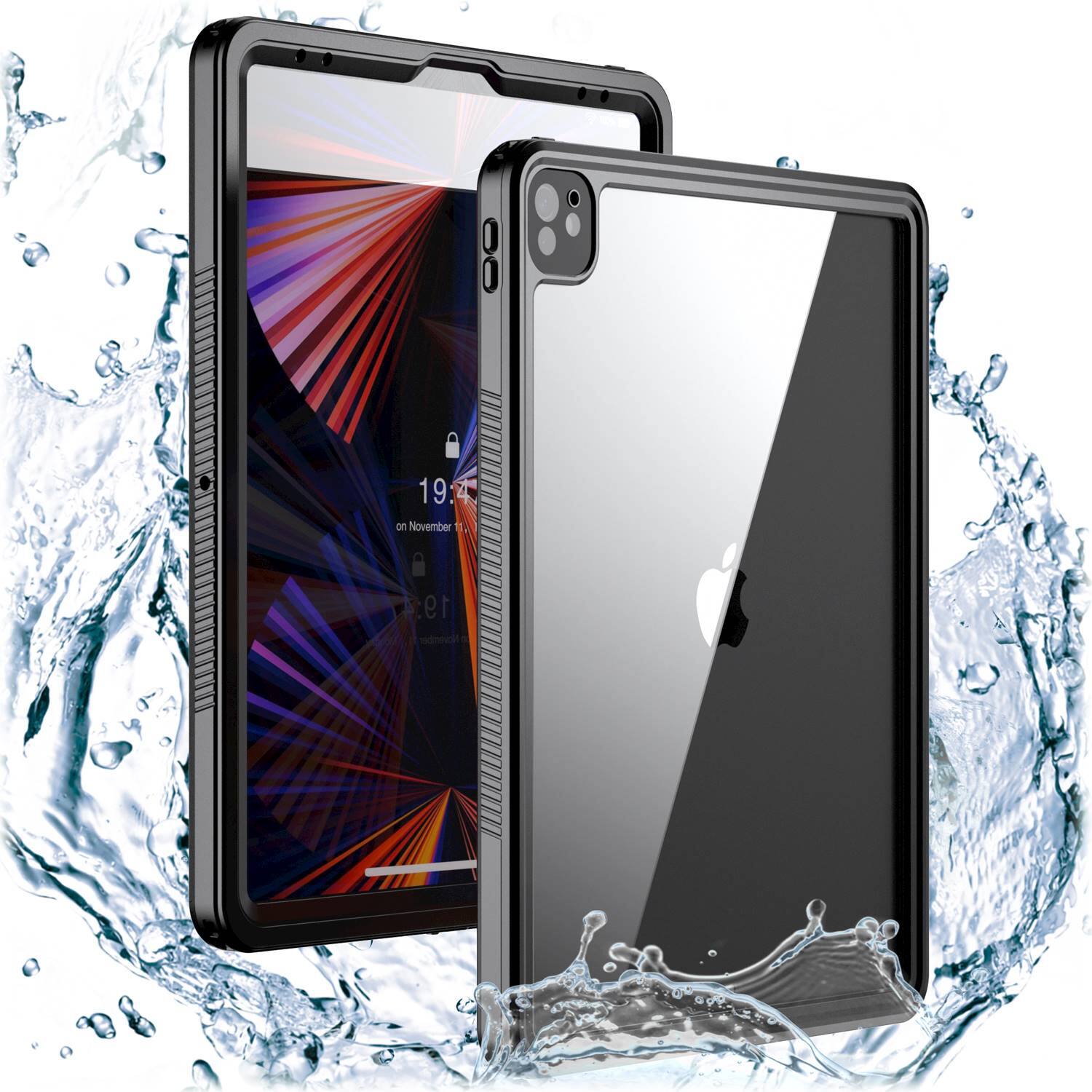 Alt View 12. SaharaCase - Water-Resistant Case for Apple iPad Pro 12.9 (4th, 5th, and 6th Gen 2020-2022) - Black.