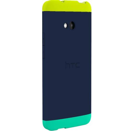 Front Standard. HTC - Double Dip Hard Shell Case for HTC One Smartphones - Atlantis, Navy Blazer, Neon Lemon.