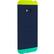 Right View. HTC - Double Dip Hard Shell Case for HTC One Smartphones - Atlantis, Navy Blazer, Neon Lemon.