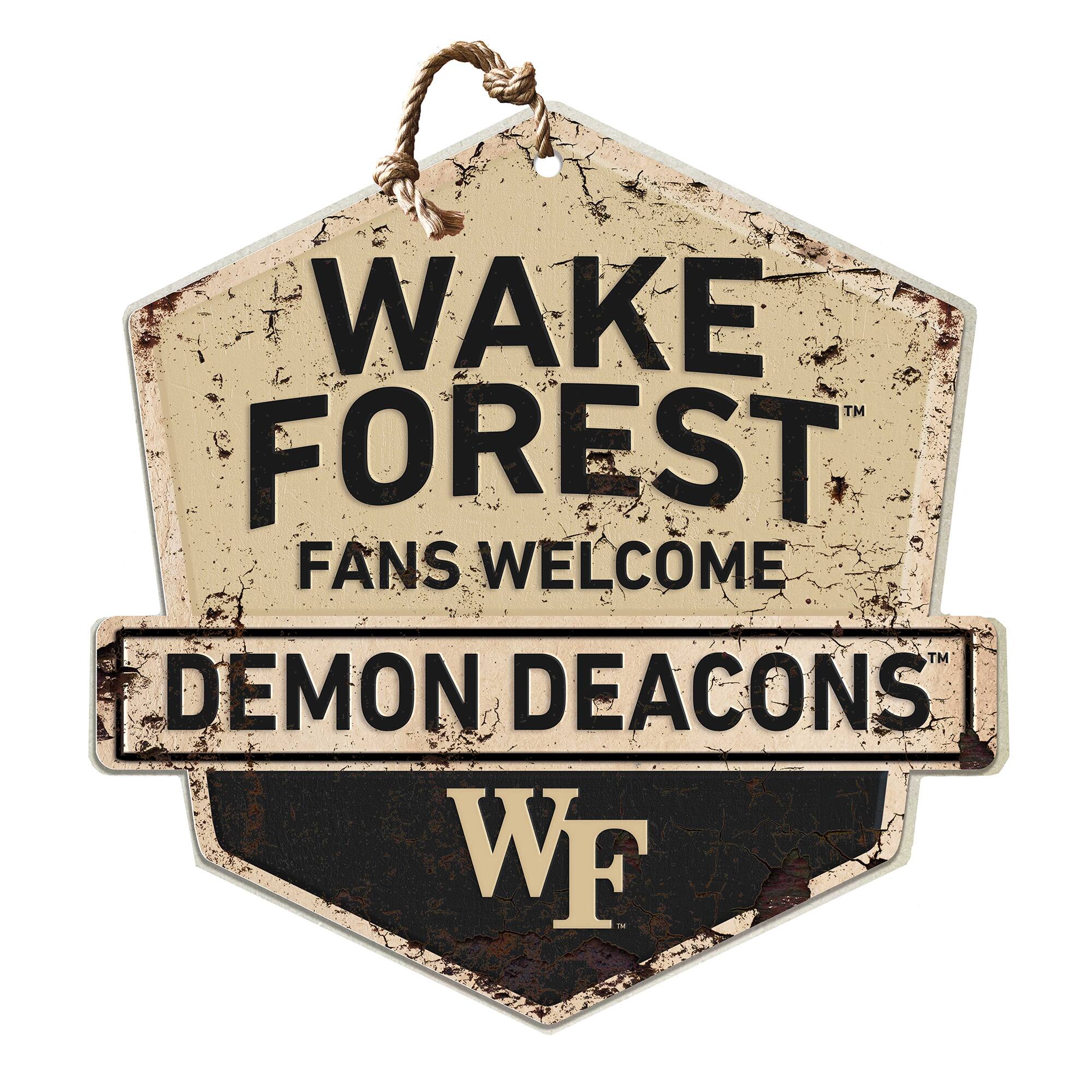 Wake Forest Demon Deacons Fans Welcome Sign