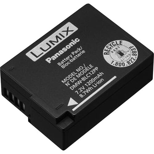Alt View 1. Panasonic - Rechargable Lithium-ion Battery - Black.