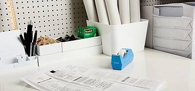 Alt View 3. Scotch - Magic Tape with Dispenser, 0.75" x 27.77 yds., 1" Core, 10 Rolls/Pack - Invisible Clear.