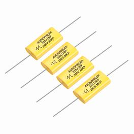 Unique Bargains - 4pcs 3.3uF High-Frequency Divider Capacitor, 268V Audio Speaker Crossover Non-Polarity Polypropylene MKP Film Capacitors - Yellow