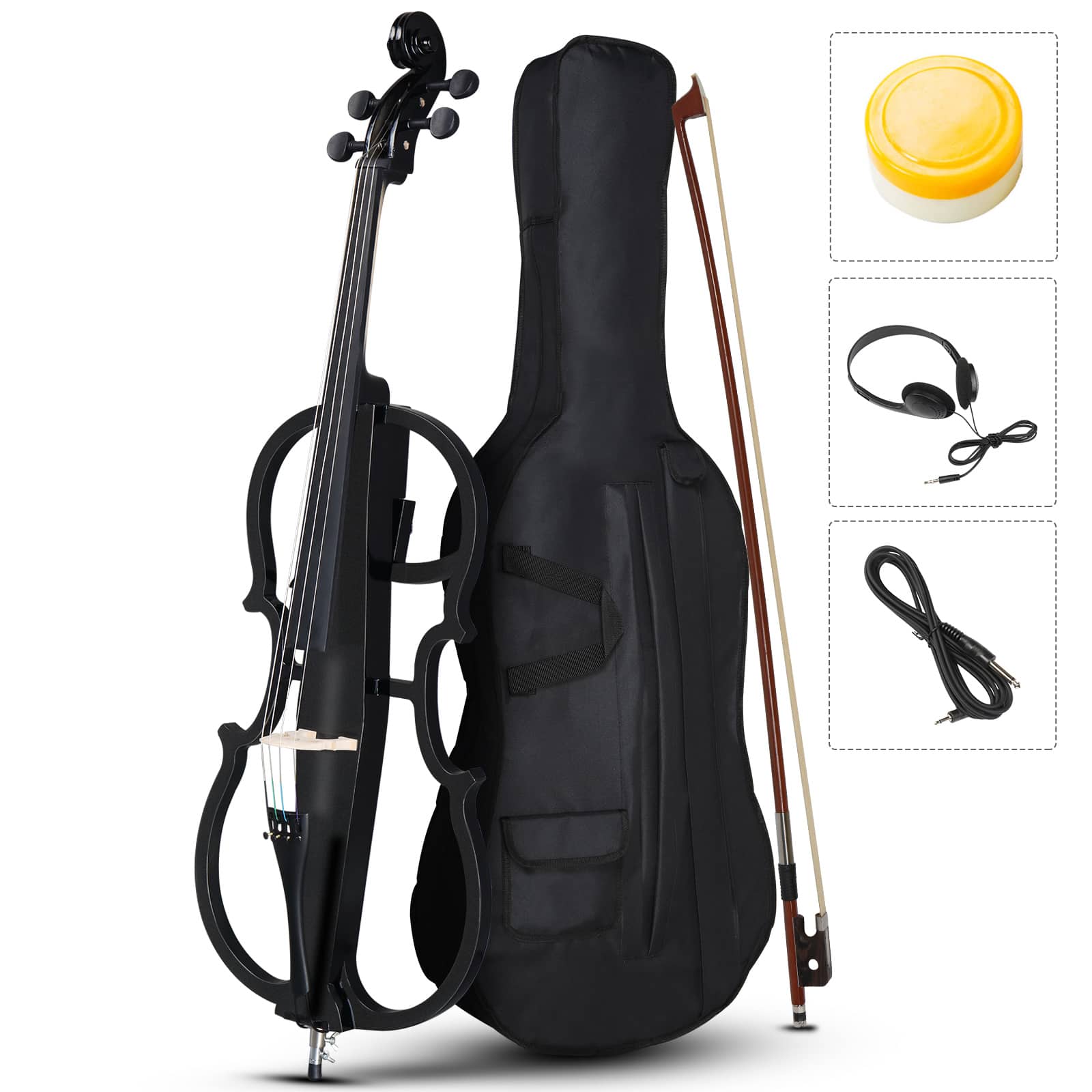 Winado - School Full-Size Cello,Electric Cello Kit,for Adults & Kids Musical Instruments