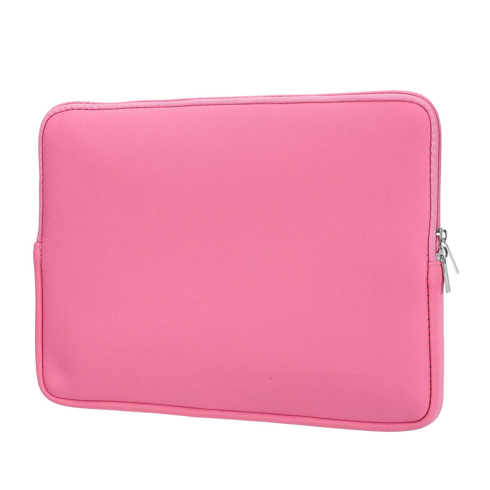 Front. Unique Bargains - Laptop Case - Polyester Computer Sleeve Carrying Bag, Waterproof Protective Cover for 11" Notebook - Pink.