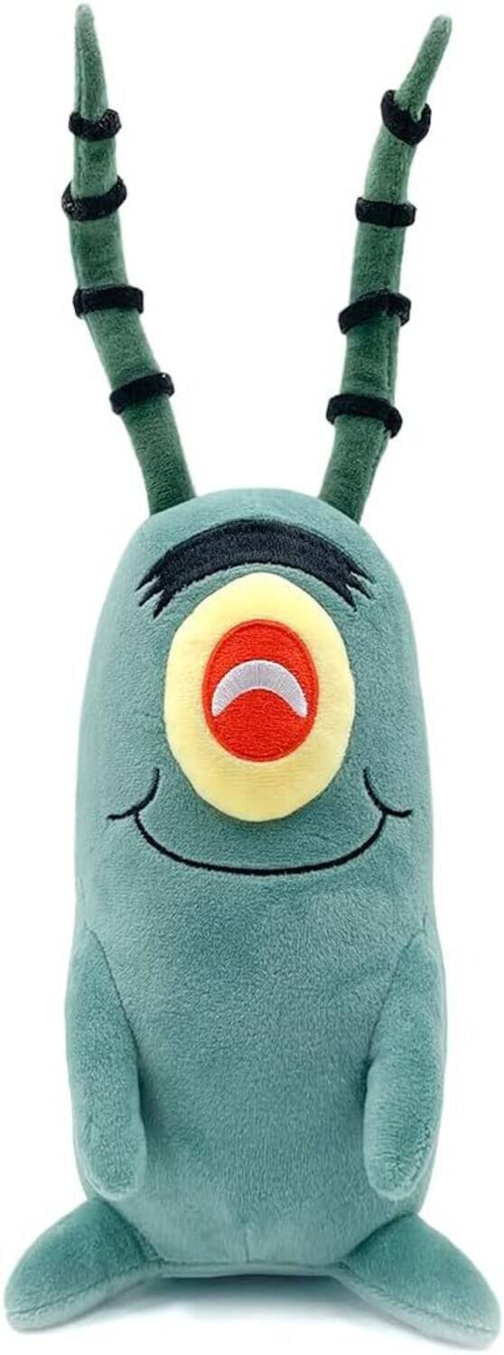 Front. Youtooz - Youtooz - SpongeBob Squarepants - Plankton Sit 9" Plush - Collectibles - Multicolor.