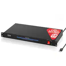 PYLE PyleUSA.com PCO-800 PORES CONDITIONER 1800 WATTS CAPACITY 8 PYLE Rack Outlet Power Conditioner Mount 19 INCHES