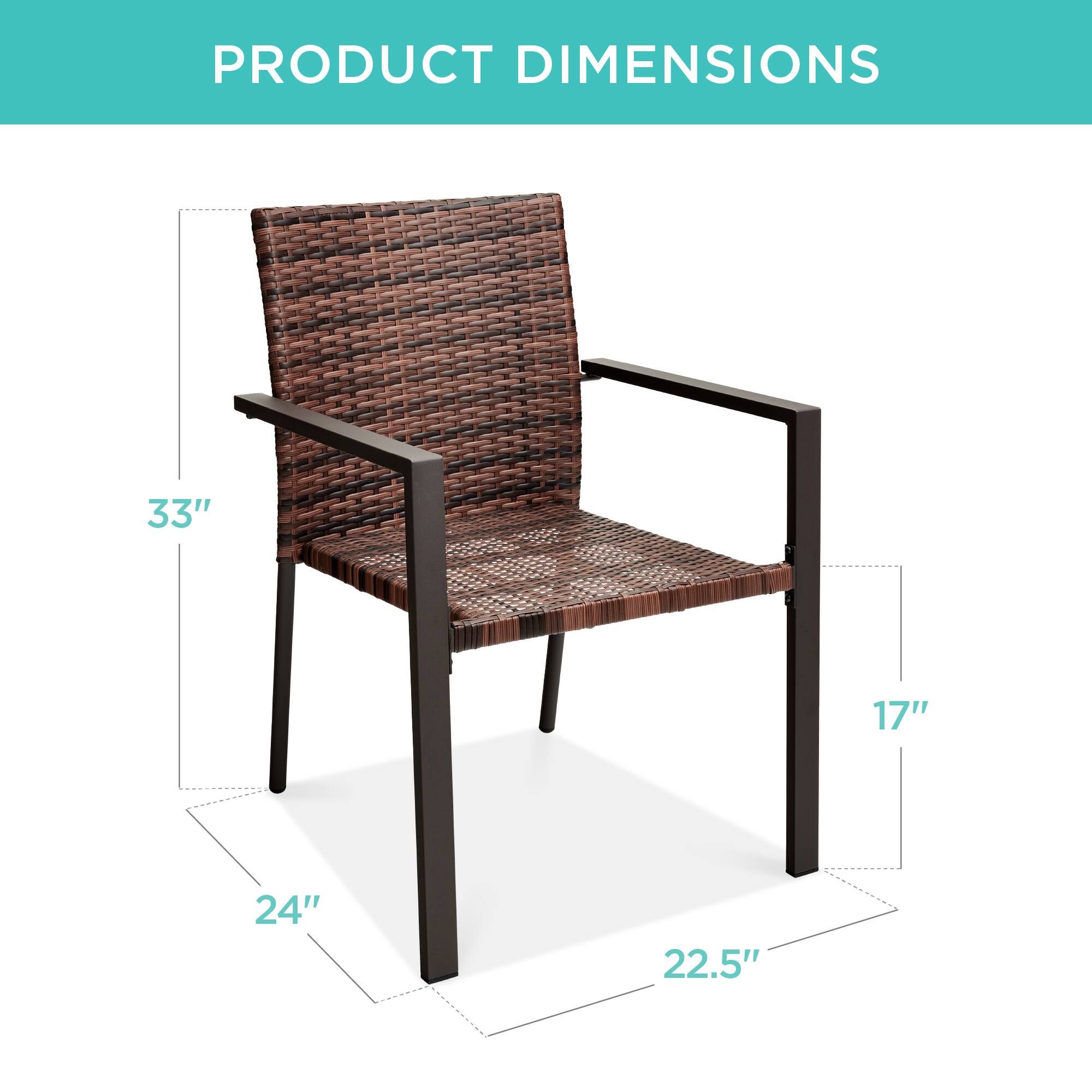 PRODUCT DIMENSIONS

33"  
24"  
22.5"  
17"