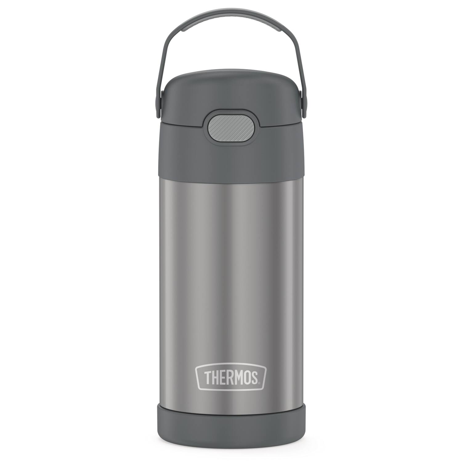 Alt View 5. Thermos - Thermos 12 oz. Kid's Funtainer Insulated Water Bottle - Gray - Gray.
