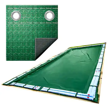 Front. Swimline - Swimline Hydrotools Supreme Guard Winter Pool Cover for 18x36 Ft Inground Pools.