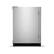 Front. KitchenAid - 5.0 Cu. Ft. Undercounter Refrigerator - Black Cabinet/Stainless Doors.