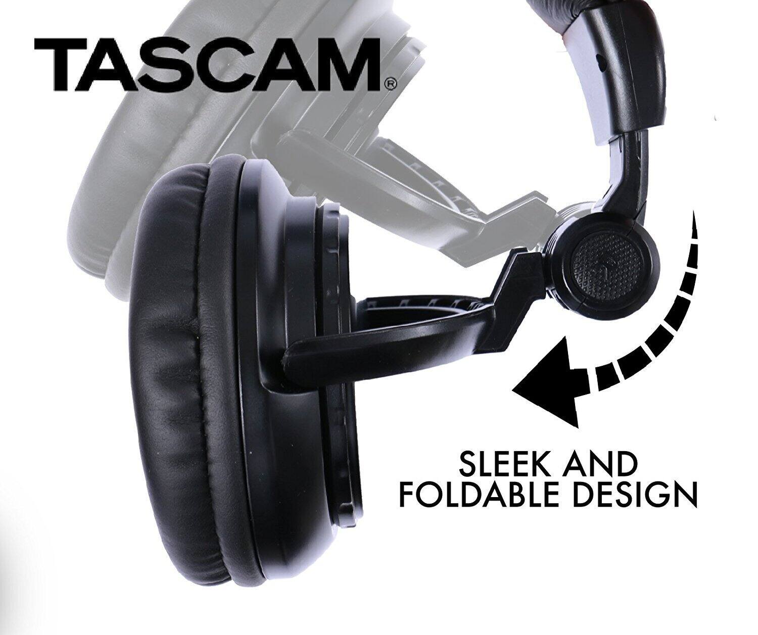 TASCAM  
SLEEK AND FOLDABLE DESIGN