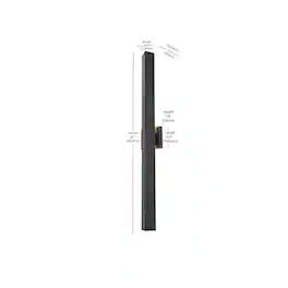 Elegant Lighting - Troy 4.5 x 38 inch Outdoor Wall Sconce - Black