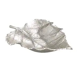 Jiallo - Elegance Maple leaf dish - Silver, Multi Color