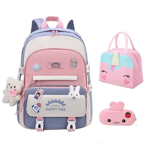 Cozy Serene 3pcs Backpack School For With Lunch Bag And Pencil Case ...