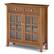 Angle. Simpli Home - Acadian Entryway Storage Cabinet - Light Golden Brown.