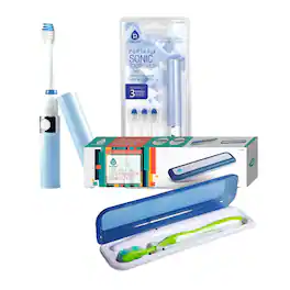 Pursonic - Travel Oral Care Essentials Bundle: Portable UV Toothbrush Sanitizer & Portable Electric Toothbrush - Multicolor
