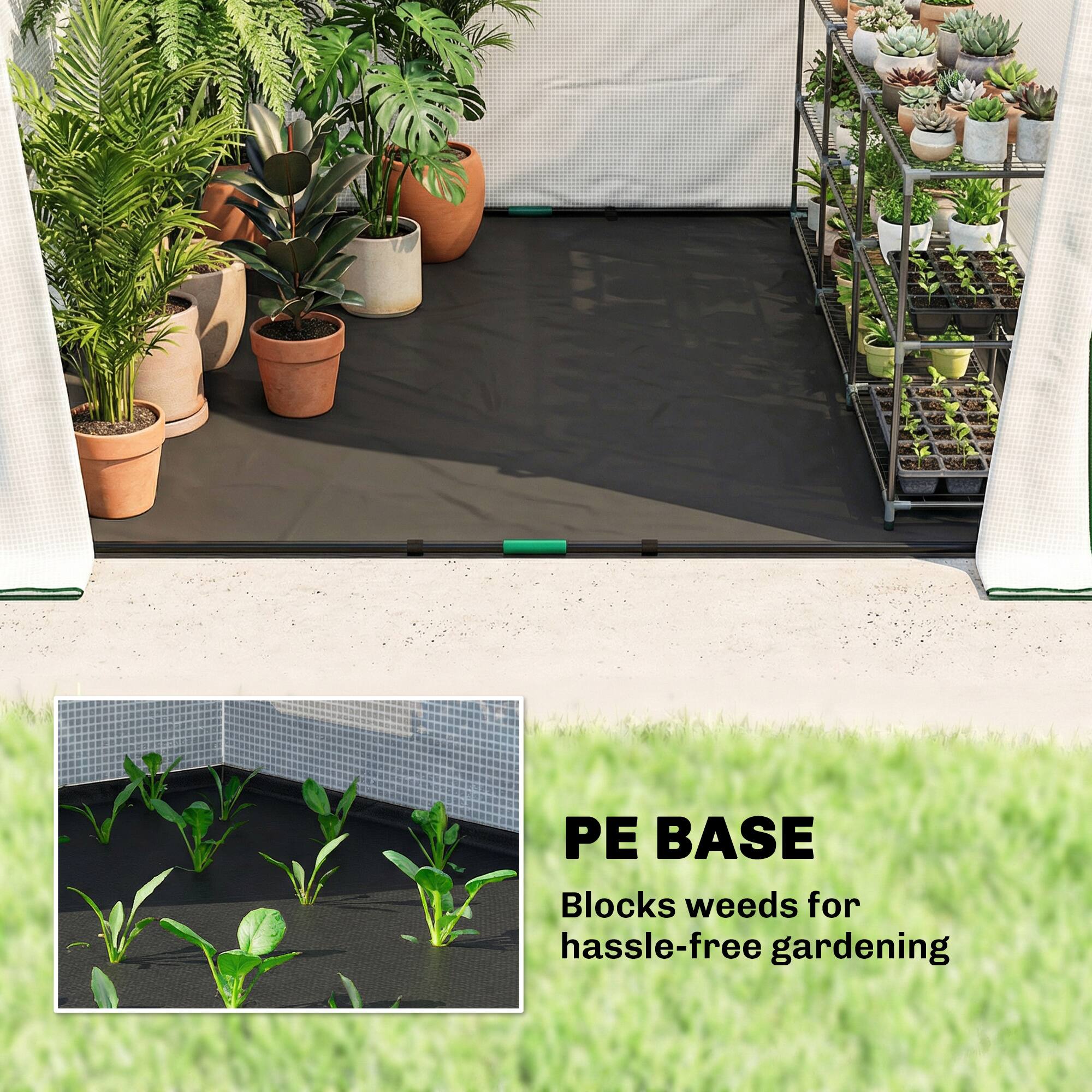 PE BASE  
Blocks weeds for hassle-free gardening