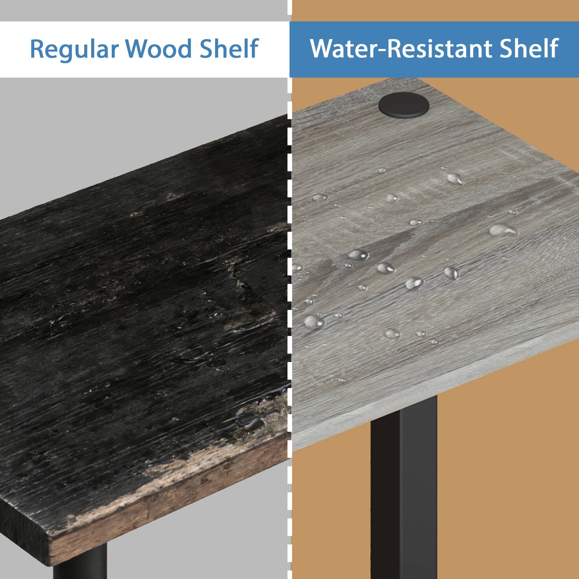 Regular Wood Shelf  
Water-Resistant Shelf