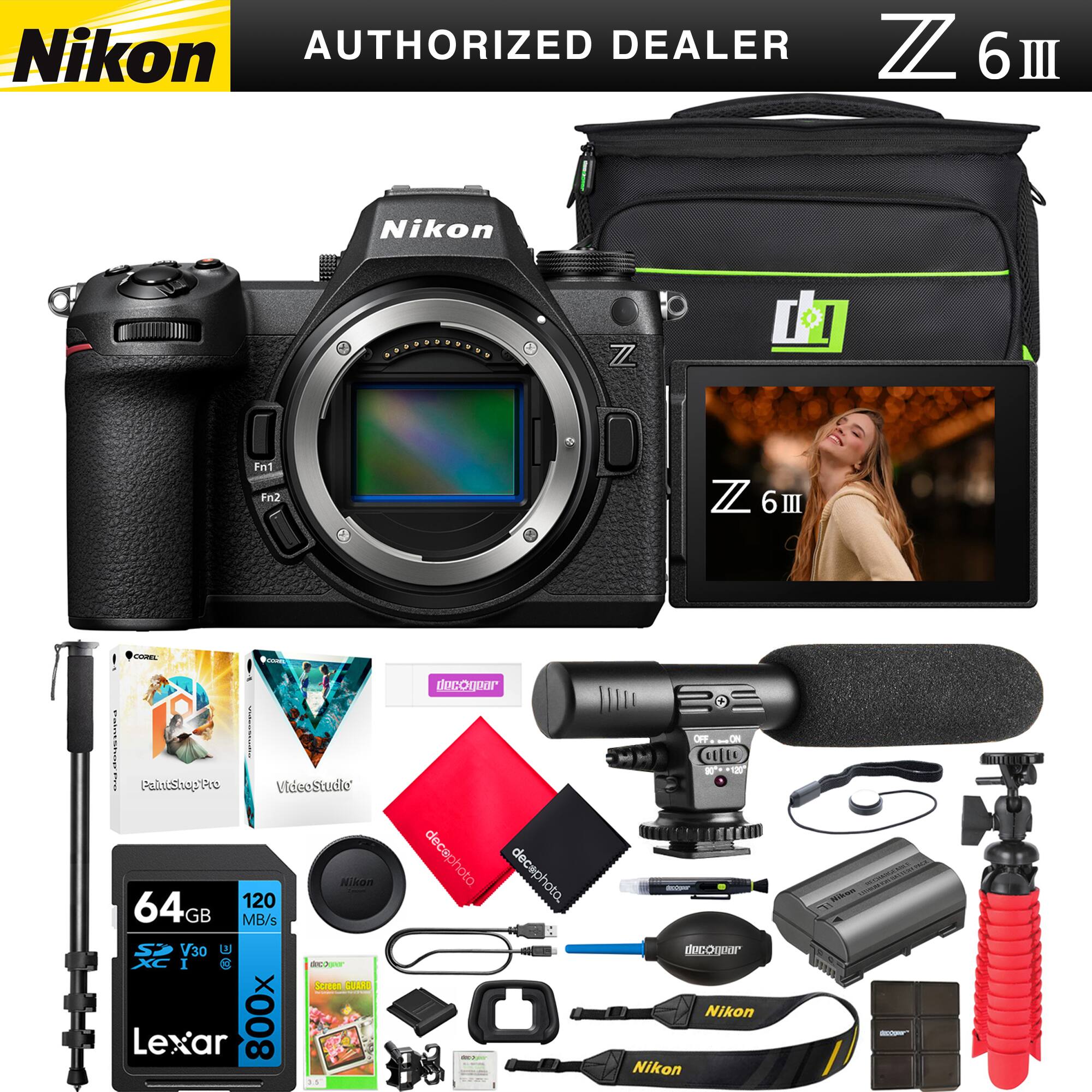 Nikon Z6III Full Frame Mirrorless FX Camera Body 1890 + Pro