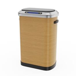GOODSILO - 50L Smart Automatic Trash Can - Intelligent Sensor, Hands-Free Operation, Accent - Wood