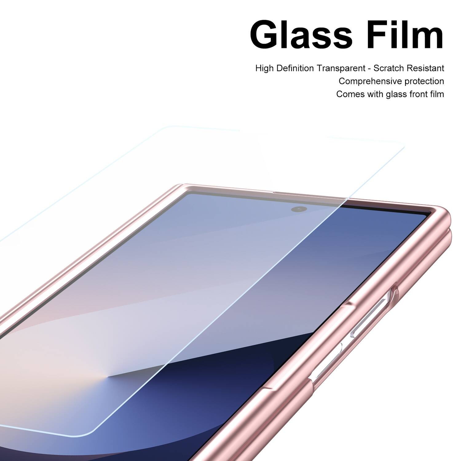 Glass Film High Definition Transparent - Scratch Resistant Comprehensive protection Comes with glass front film