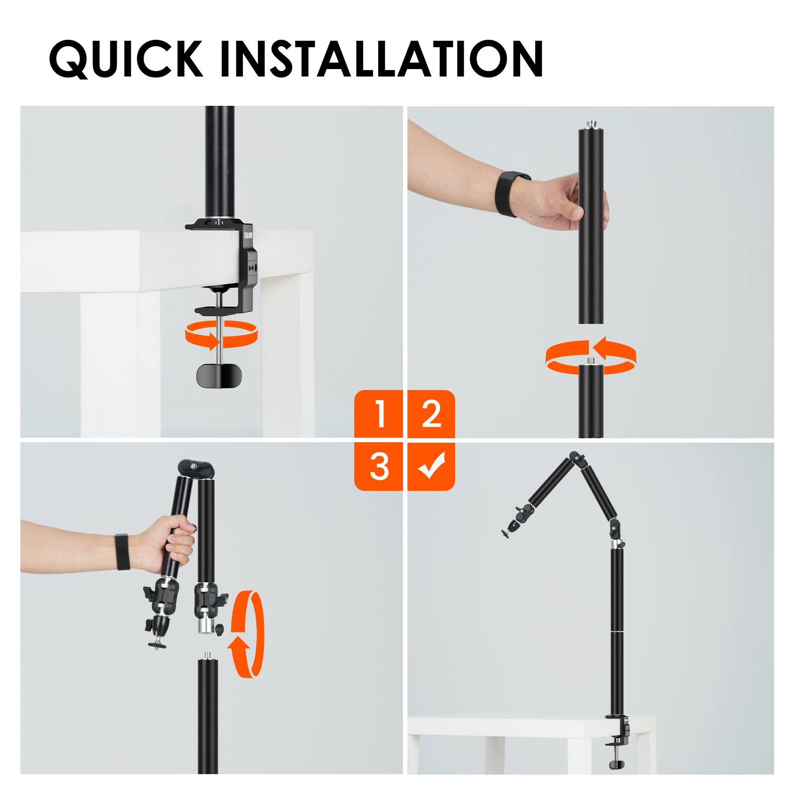 QUICK INSTALLATION

1
2
3
