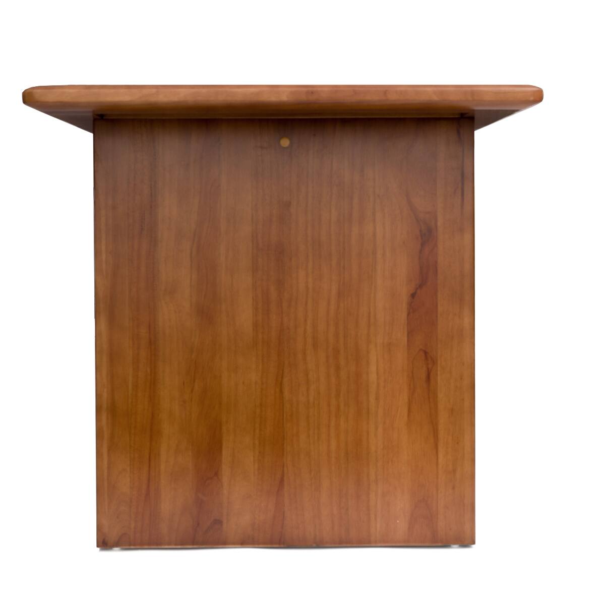 Alt View 2. Loheer - Loheer Solid Wood Dining Table, Walnut Rectangular Farmhouse Table for Four to Six People - Walnut.