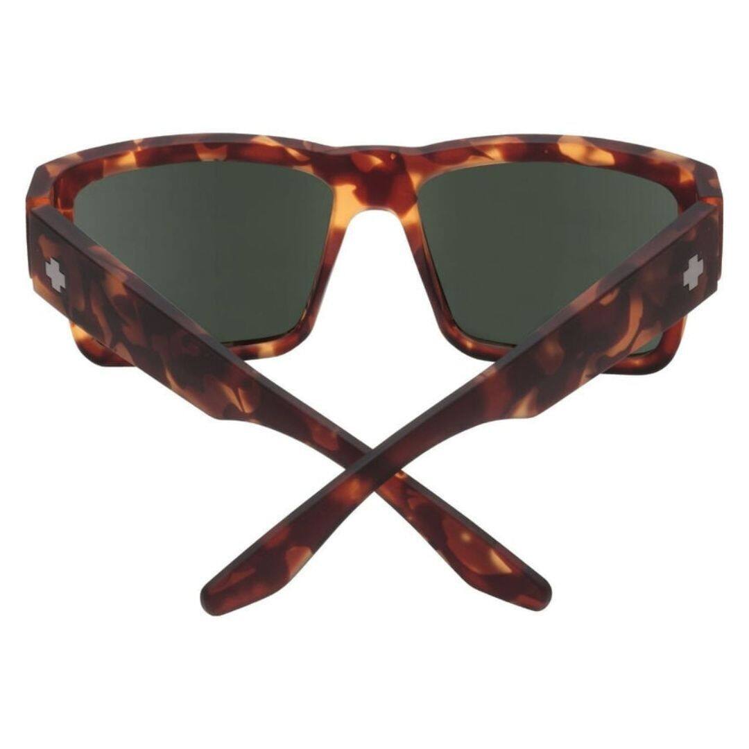 Angle. Spy Optic - Spy Optic Cyrus Sunglasses, Soft Matte Camo Tort/Happy Gray/Green, 1.5 mm - Matte Black.