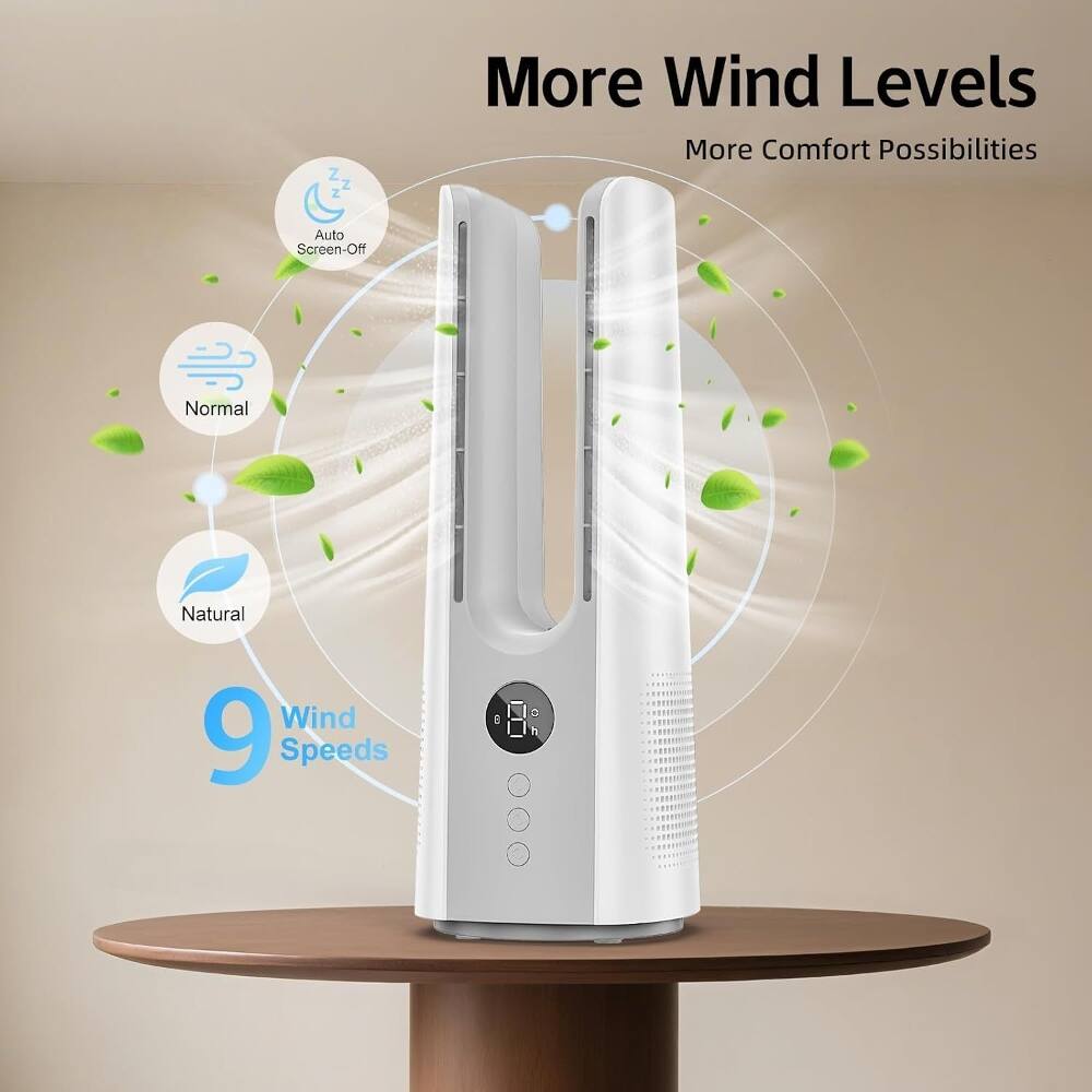 More Wind Levels  
More Comfort Possibilities  
Auto Screen-Off  
Normal  
Natural  
9 Speeds