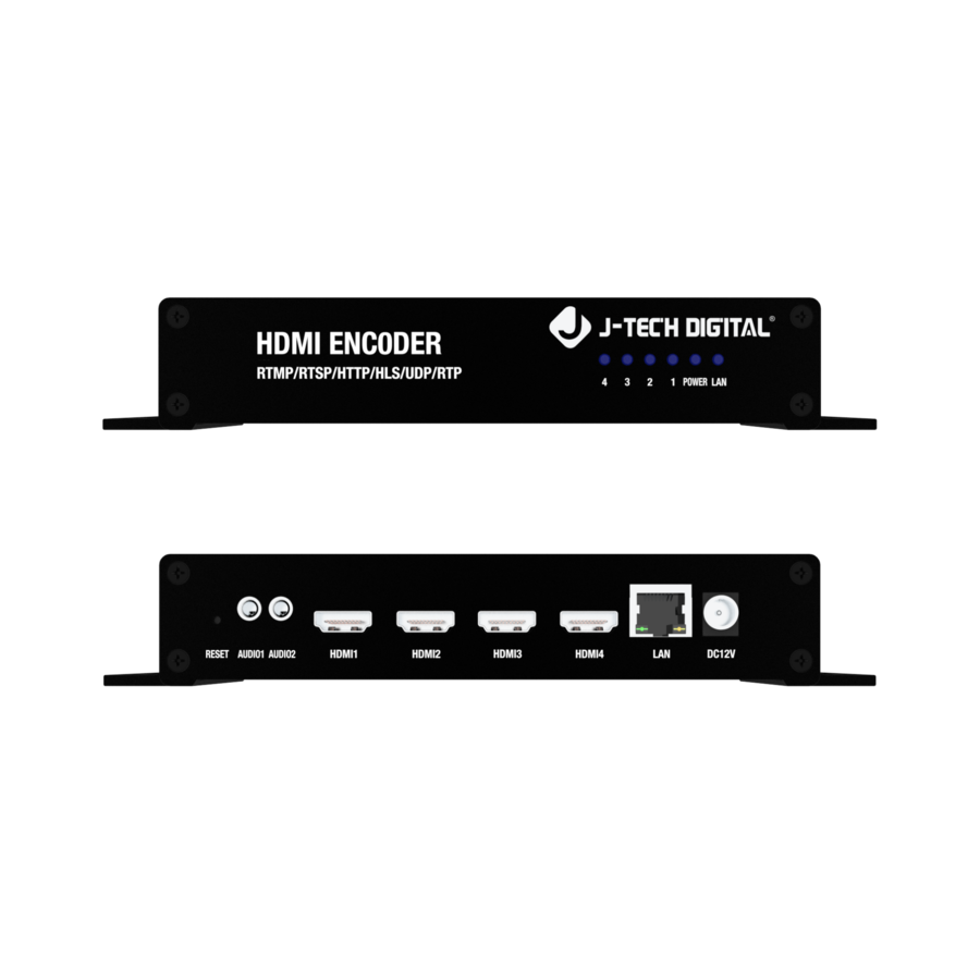 J Tech Digital 4K 30Hz HDMI H.264/H.265 Encoder Livestream with Audio ...