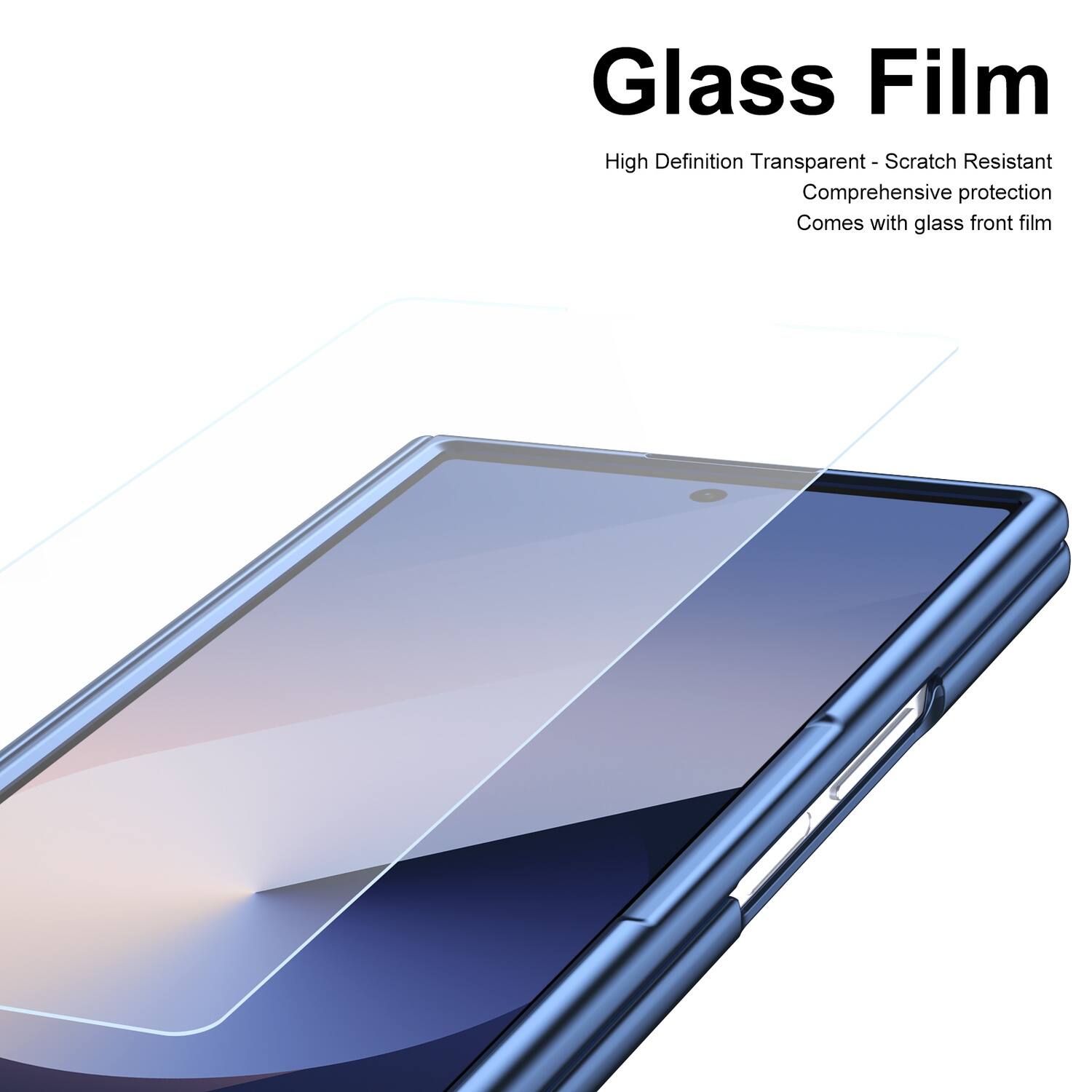 Glass Film High Definition Transparent - Scratch Resistant Comprehensive protection Comes with glass front film