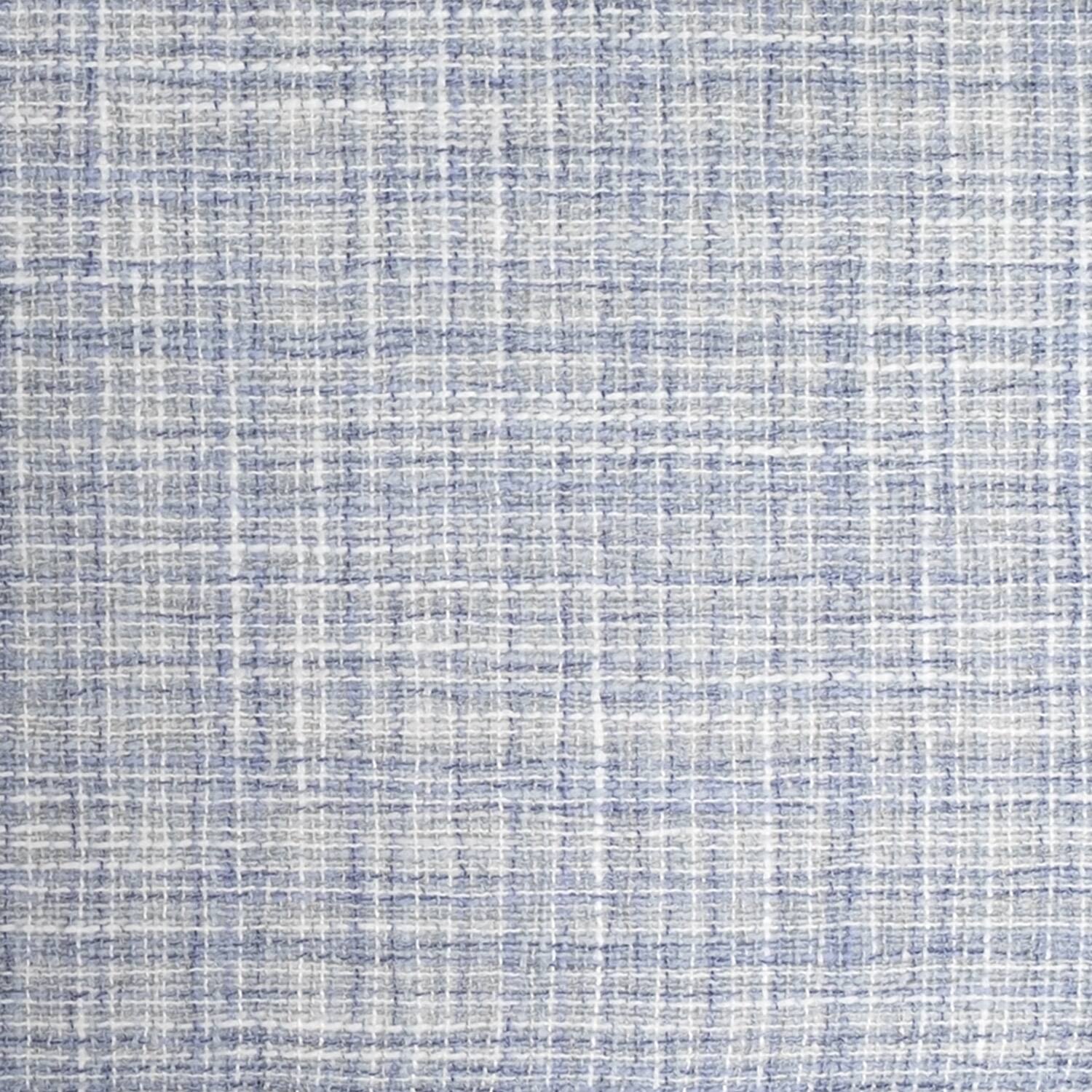 Alt View 2. Sweet Home Collection - Aria Memory Foam Non-Slip 16" x 16" Chair Cushion Pad with Ties, 4-Pack - Silver/Blue.