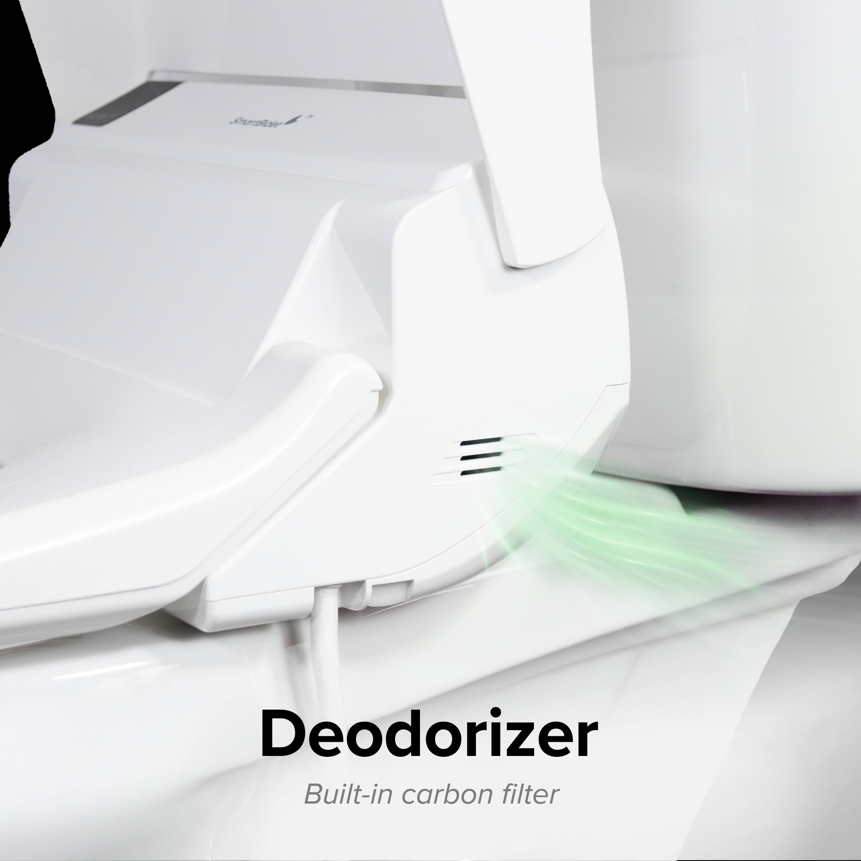 Deodorizer  
Built-in carbon filter