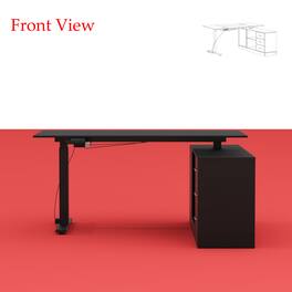 FUFU & GAGA - FUFU&GAGA Electric Height - Adjustable Desk – Ergonomic Office Workstation - Black