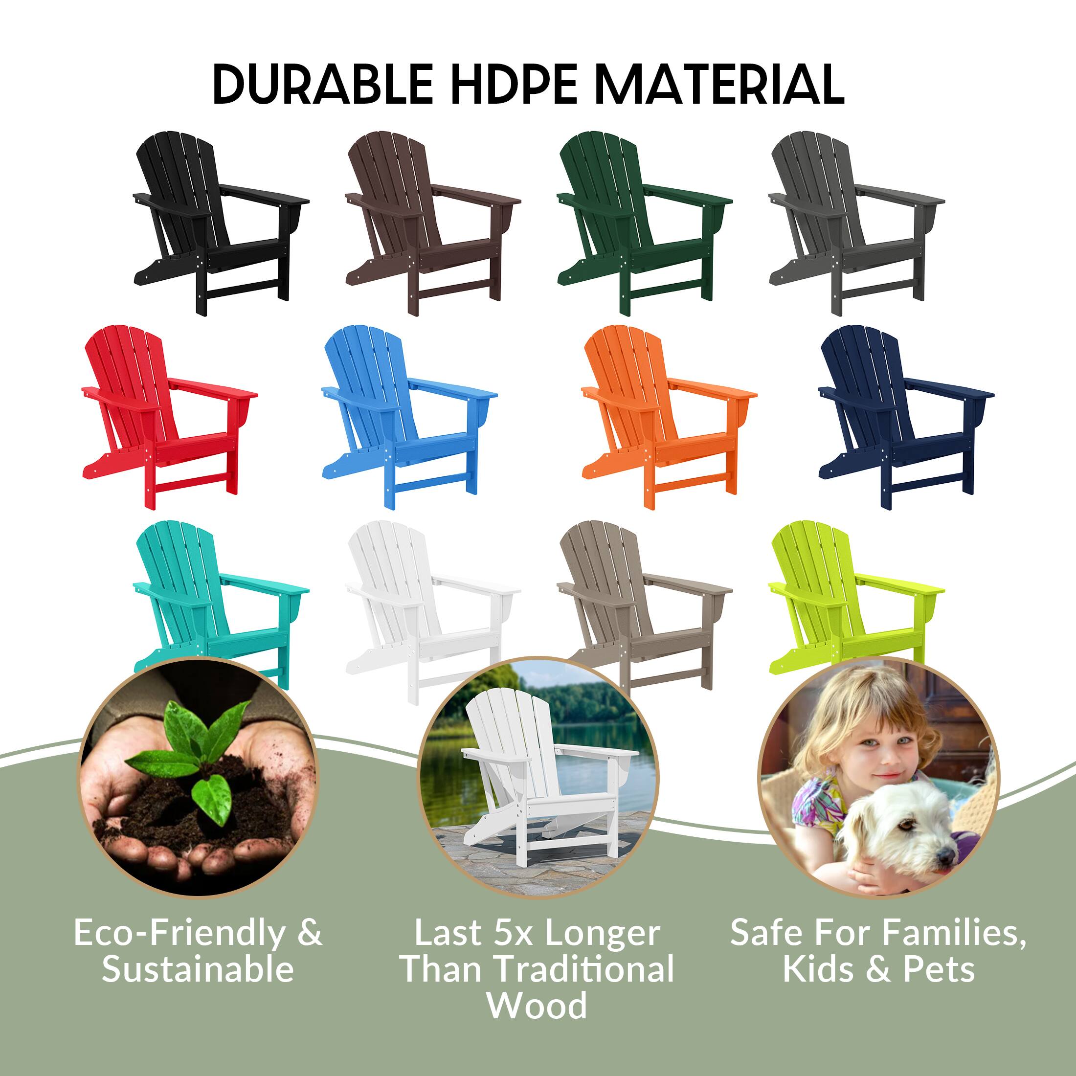 DURABLE HDPE MATERIAL

Eco-Friendly & Sustainable

Last 5x Longer Than Traditional Wood

Safe For Families, Kids & Pets