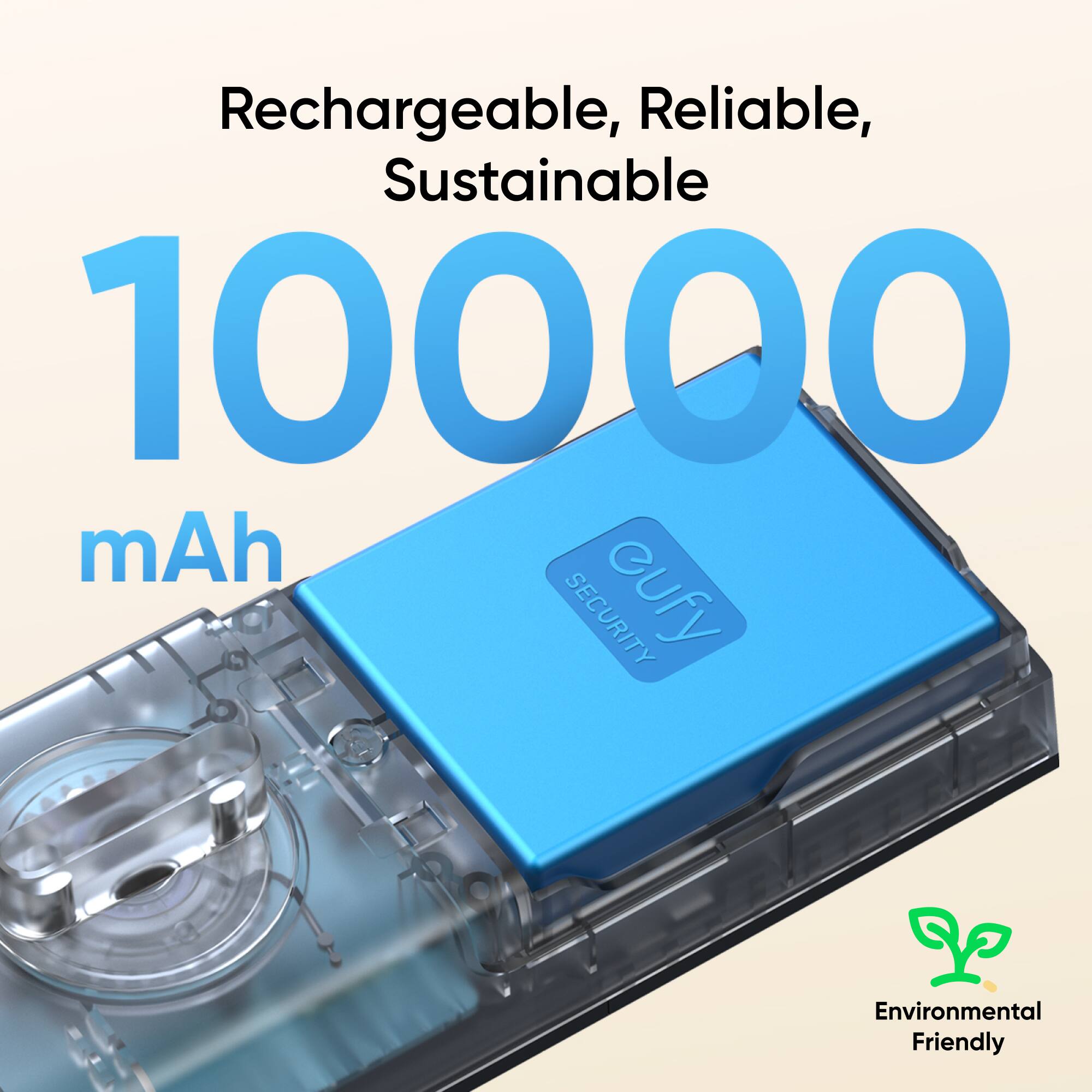 Rechargeable, Reliable, Sustainable, 10000 mAh SECURITY cufy L Environmental Friendly