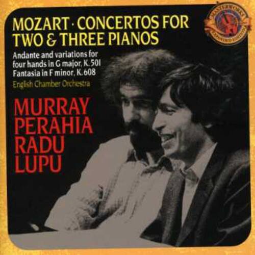 MOZART: CONCERTOS FOR TWO & THREE PIANOS

Andante and variations for four hands in G major, K. 501  
Fantasia in F minor, K. 608  

English Chamber Orchestra  

MURRAY PERAHIA  
RADU LUPU  

INTERNATIONAL  
CLASSICS