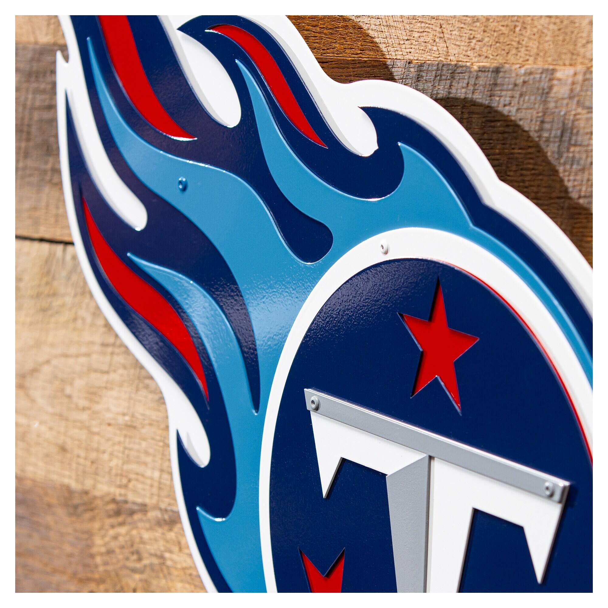 Alt View 2. Evergreen Enterprises - Tennessee Titans 23" Layered Metal Wall Art Sign - Multicolor.