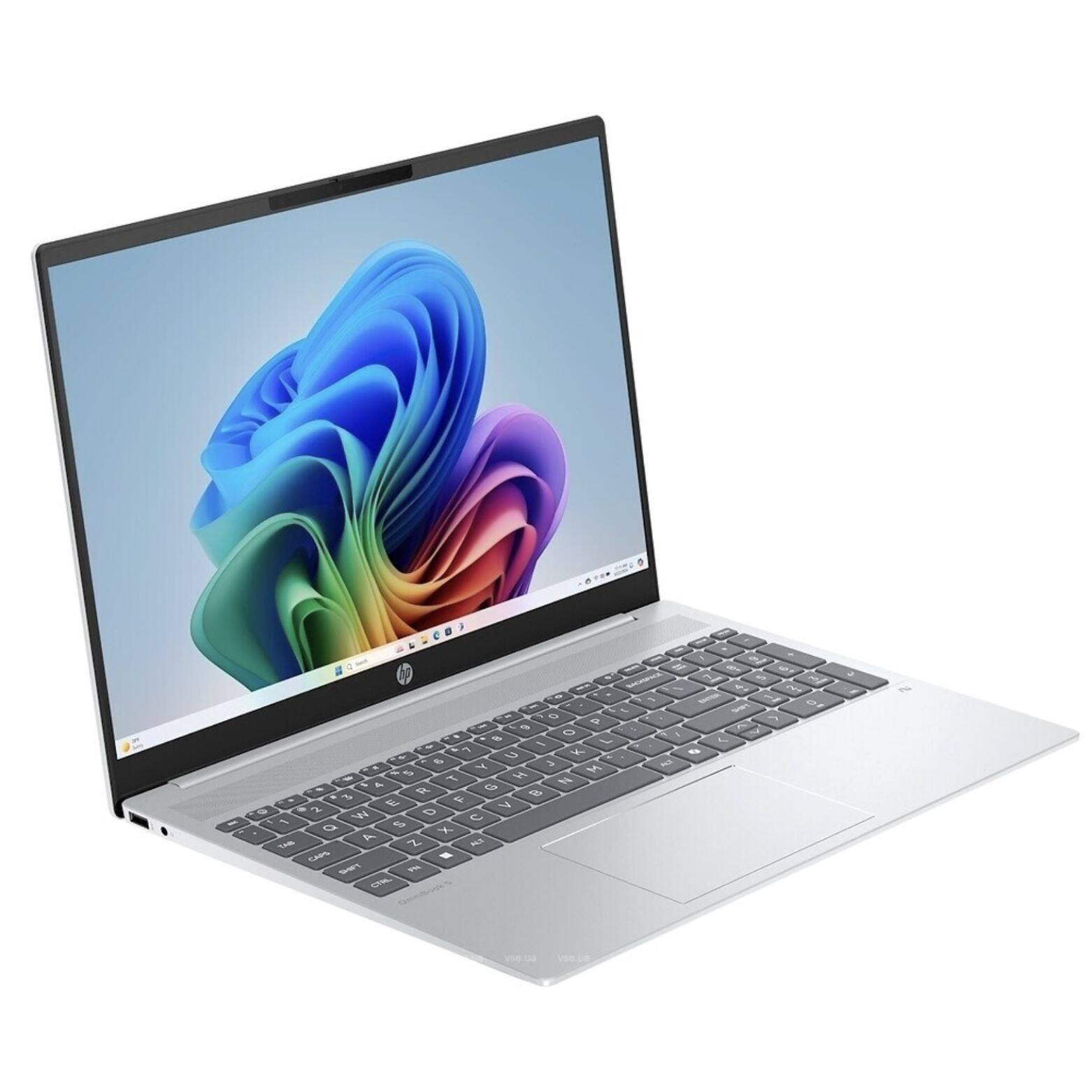 Alt View 1. HP - omnibook 5 ai 16" touch ips wuxga ultra 5 225u 16gb 1tb ssd w11h laptop - Silver.