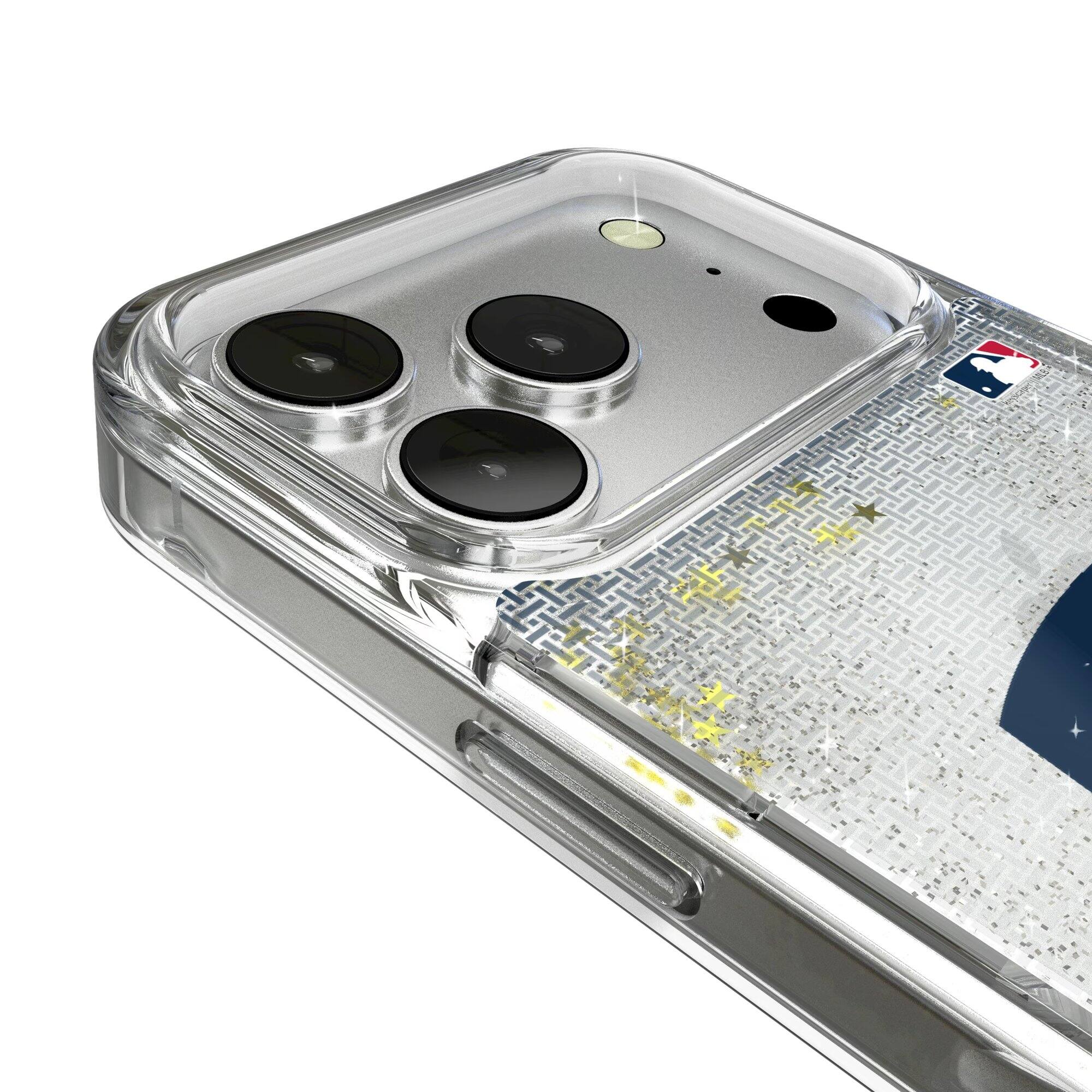 Alt View 2. Keyscaper - Linen Logo iPhone Glitter Case - 16 Pro Max - Multicolor.