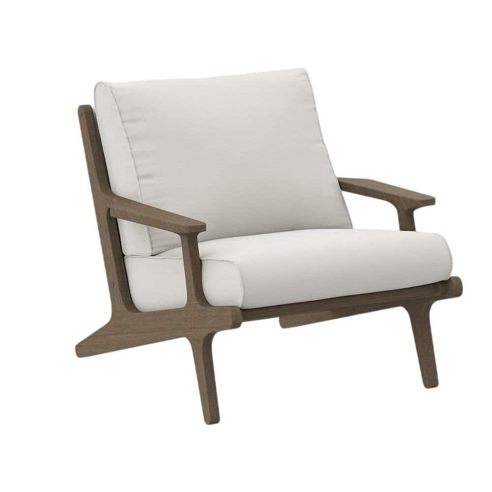 Outdoor Escape - Teak Wood Outdoor Armchair For Patio, Rustic Style, Comfortable Seating - Gray price history on PriceWatchPro