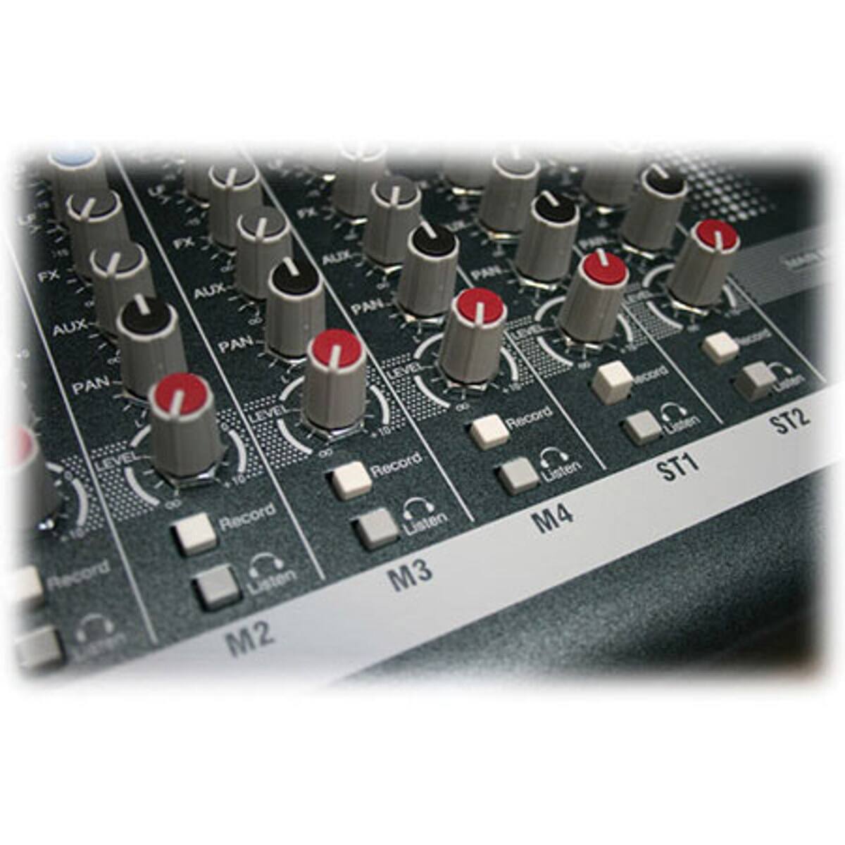 FX FX AUX FX PAN AUX I PAN AUX PAN I LEVE PAN LEVEL Record 10... 00 LEVEL Record Listen 10 0 Record Listen M4 Record Listen M3 M2 Record Listen ST1 ST2