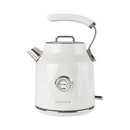 Haden - Dorset 1.7 Liter Electric Water Kettle w/ 360-Degree Base, Ivory & Chrome - Ivory / Chrome
