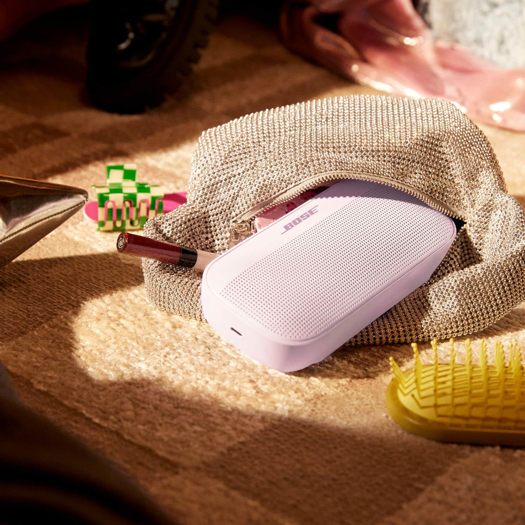 Alt View 5. Bose - SoundLink Flex (2nd Gen) Portable Bluetooth Speaker with Waterproof/Dustproof Design - Petal Pink.